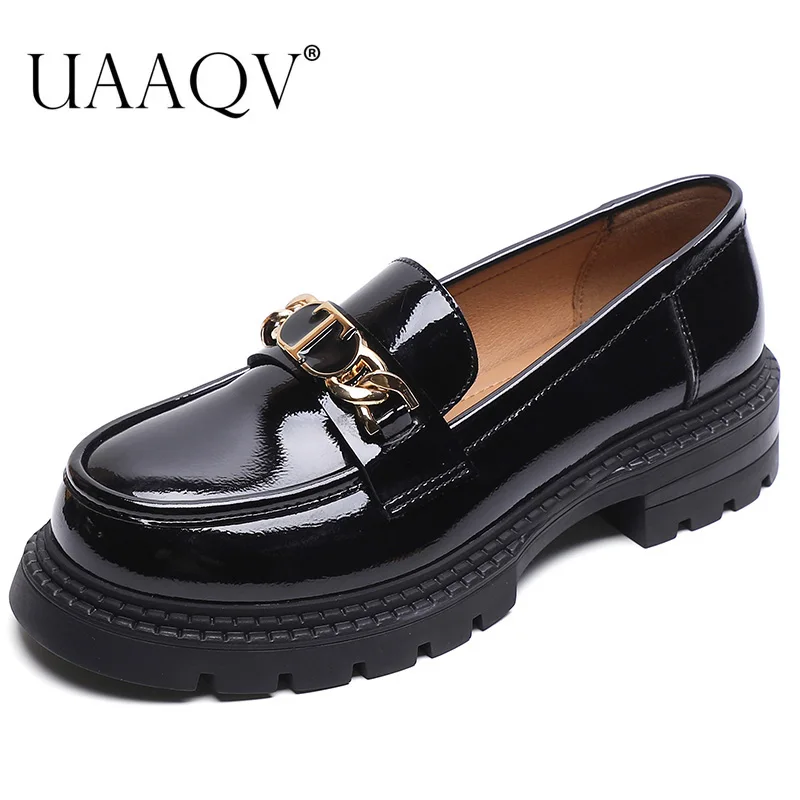 

Spring Summer Women's Loafers Luxury Brand Patent Leather Woman Pumps Ladies Casual Sneakers Female Platform Heels Party Shoes