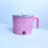 Mini Electric Cooking Pot  Noodle Cooker 220V EU Plug Pink_Dia.18cm 3