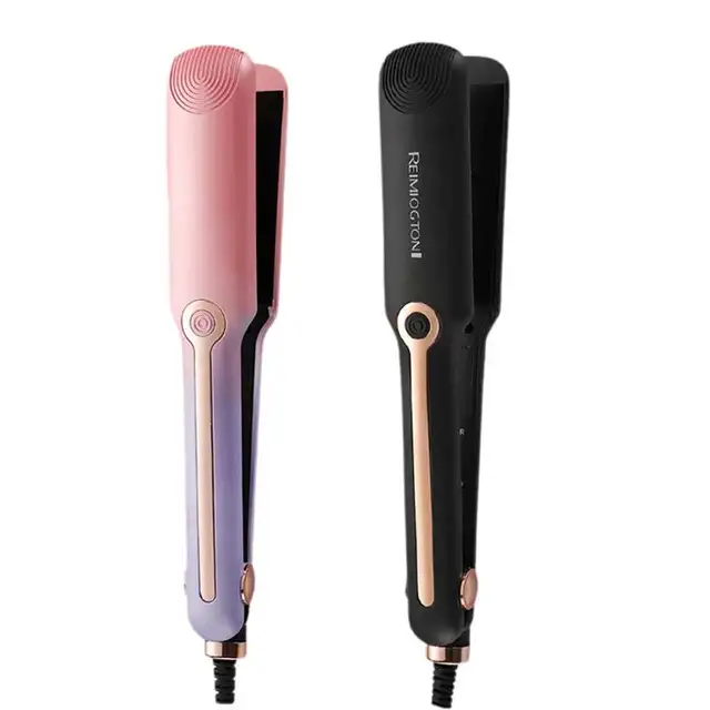 Negative Ion Hair Straightener Curling Iron Ceramic Flat Iron Negative Ion Wide Plate Temperature Adjustable Hair Straig