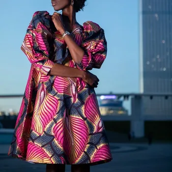 Amarachi African Print Mini Dress