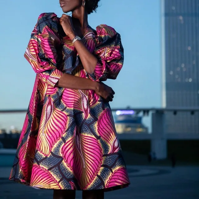 Amarachi African Print Mini Dress
