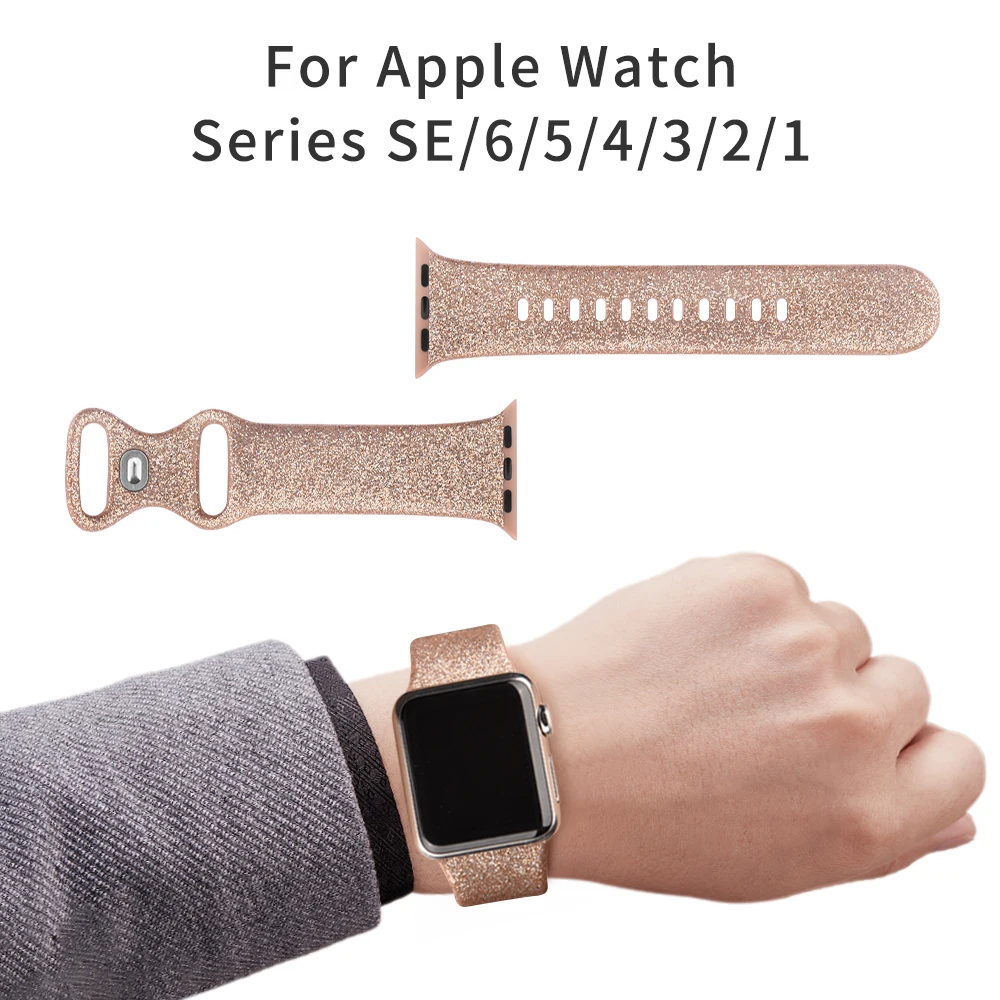 รูปสินค้า สร้อยข้อมือซิลิโคนกันกระแทก Apple Watch