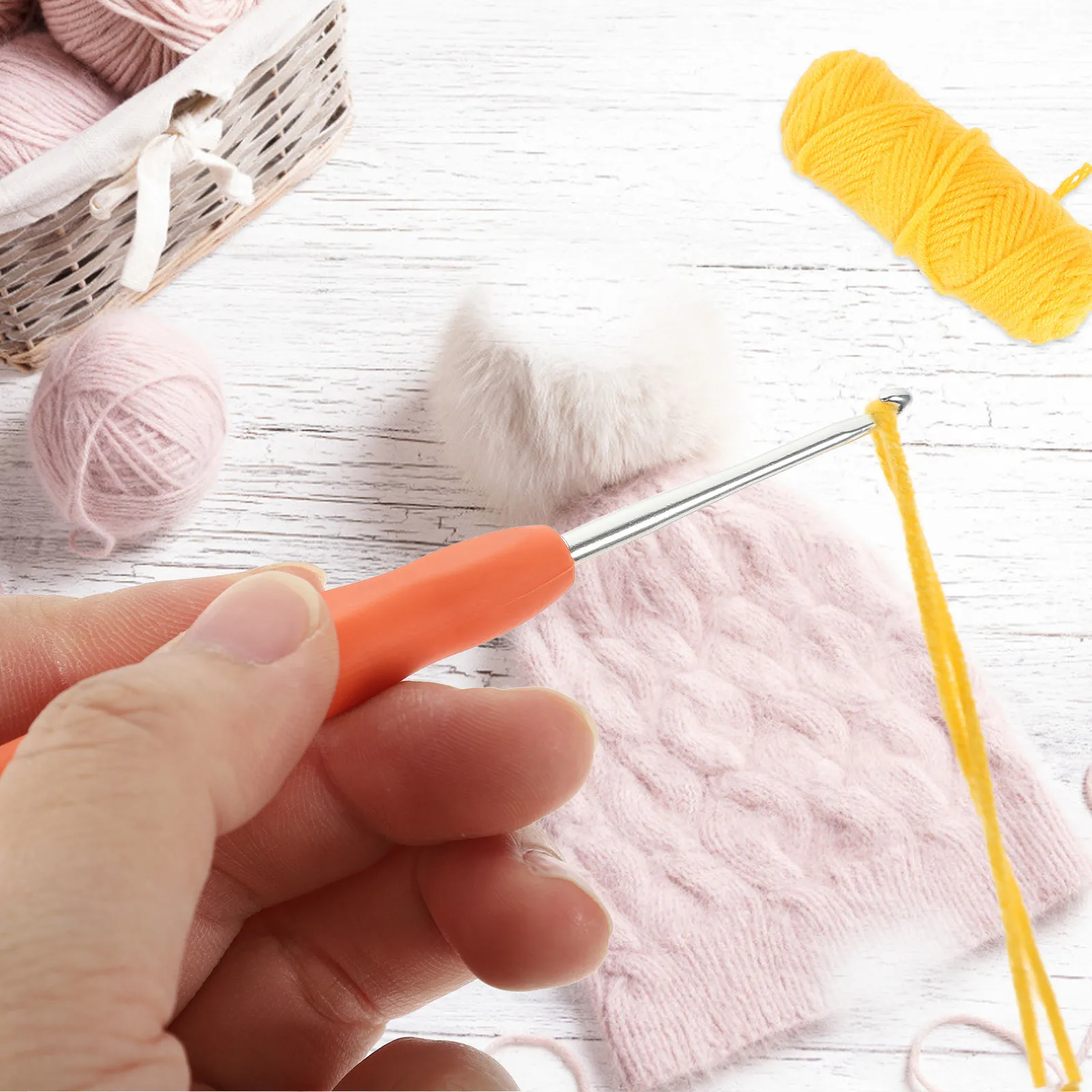 1 세트 크로셰 재료 키트 DIY 녹색 공룡 데스크탑 장식 초보자를 위한 뜨개질..