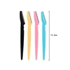 12Pcs Mix Color Eyebrow Razor Women Face and Body Safe Trimmer Hair Shaver Eye Brow Remover with Cover Small Makeup Tools Set 6
