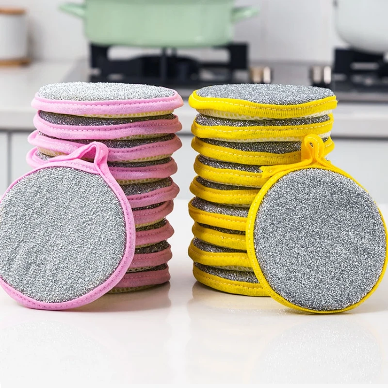 3 Pack )silicone Sponge Dish Sponges, Silicone Sponge Dish Washing Kitchen  Gadgets Brush Accessories, Kitchen Sponge Double Sided Cleaning Sponges