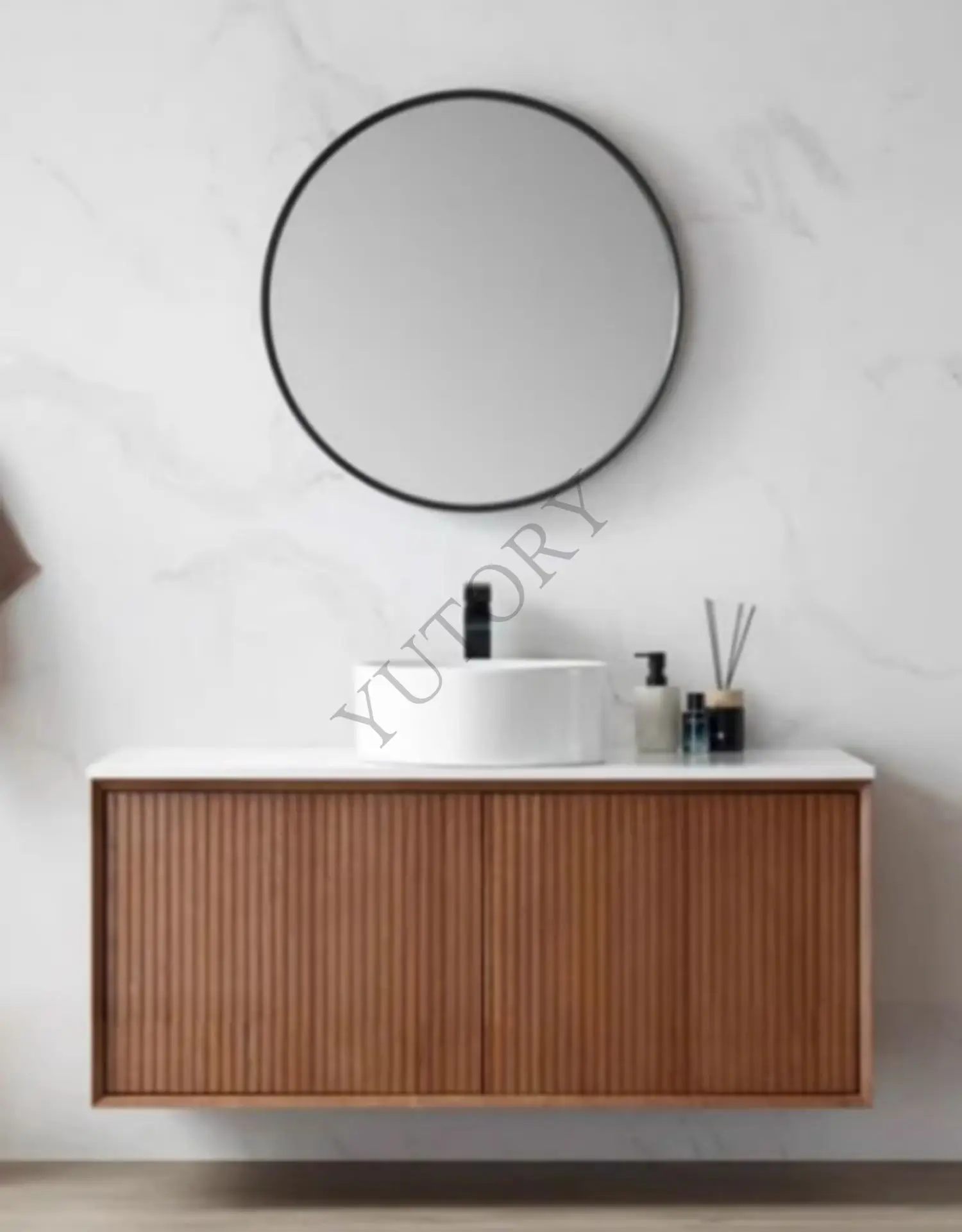 Garden wind bathroom counter washbasin solid wood bathroom washbasin pool bath