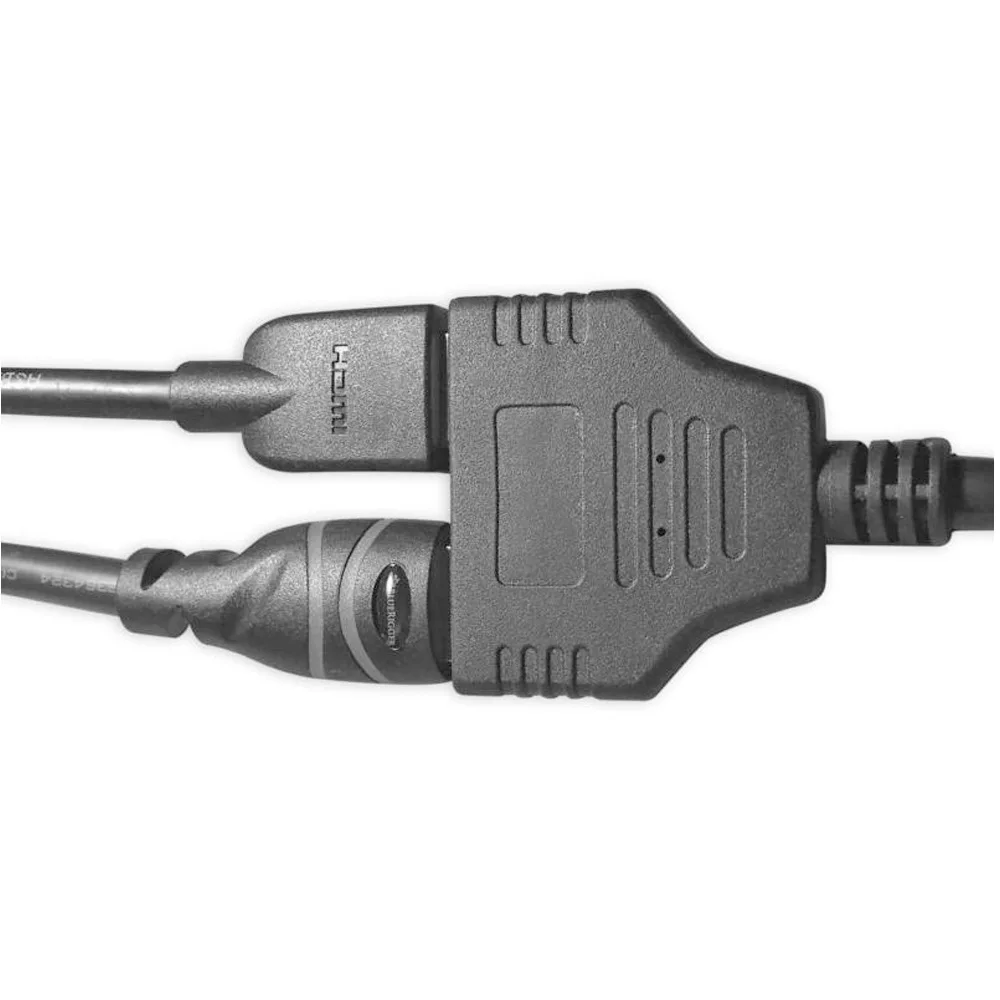 1 Input 2 HDMI Compatible Splitter Cable HD 1080P Video Switcher Adapter Output Port Hub For X-box PS3/4 DVD HDTV PC Laptop TV