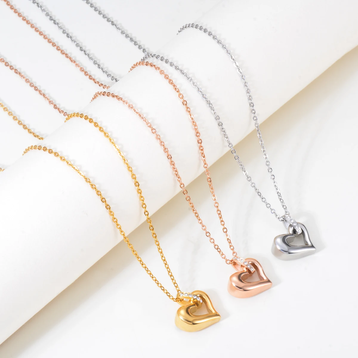 Heart Urn Necklace for Women Cremation Jewelry Stainless Steel Memorial Pendant Necklace for Ashes Gifts 5