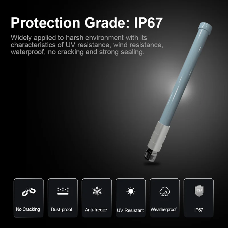 433 MHz 470MHz Outdoor Lora Antenna Long Range Omni Waterproof N Male for Base Station Gateway Aerial