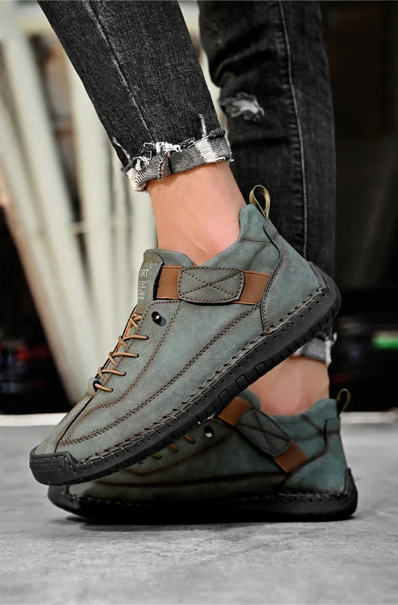 S515ffdef039d4ae5b7b33be12819d70c1 Handmade Breathable Leather Men Shoes Comfortable Casual Sneakers Plus Size