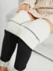 Women's Casual Thickened Fleece-Lined Warm Leggings With Lamb Wool Lining For Running Colanti 4