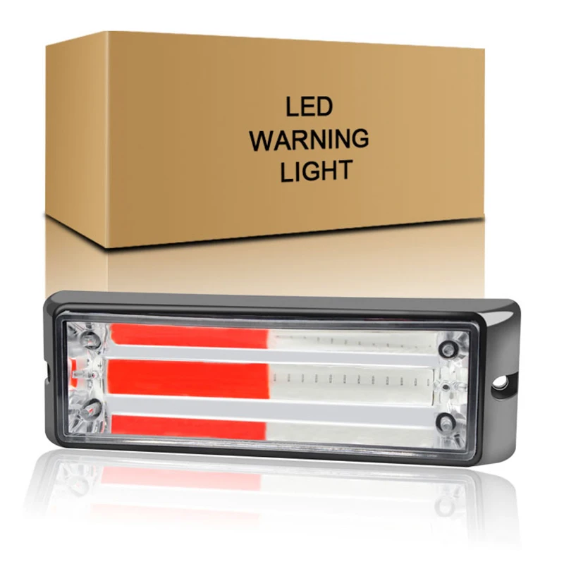 

12V 24V Truck Side Light COB Strobe Light LED Emergency Beacon Warning Hazard Flash Lamp Grille Lamp Bar for Car Trailer Pickup