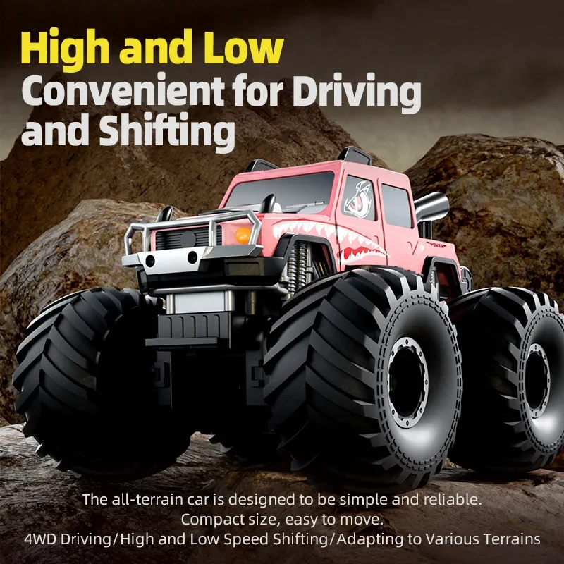 Coche RC en stock, King of Monsters, 4WD, Bigfoot, todoterreno, anfibio, resistente al agua, juguete de montaña para niños