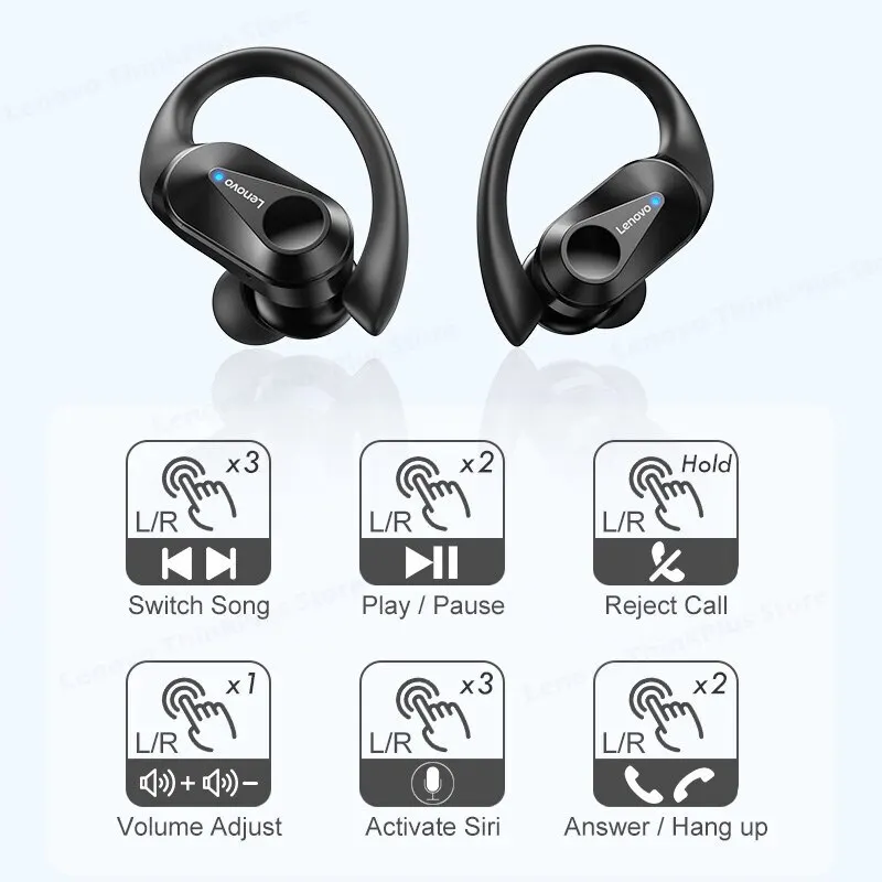 Wireless Sport Headphones with Noise Reduction and LED Display