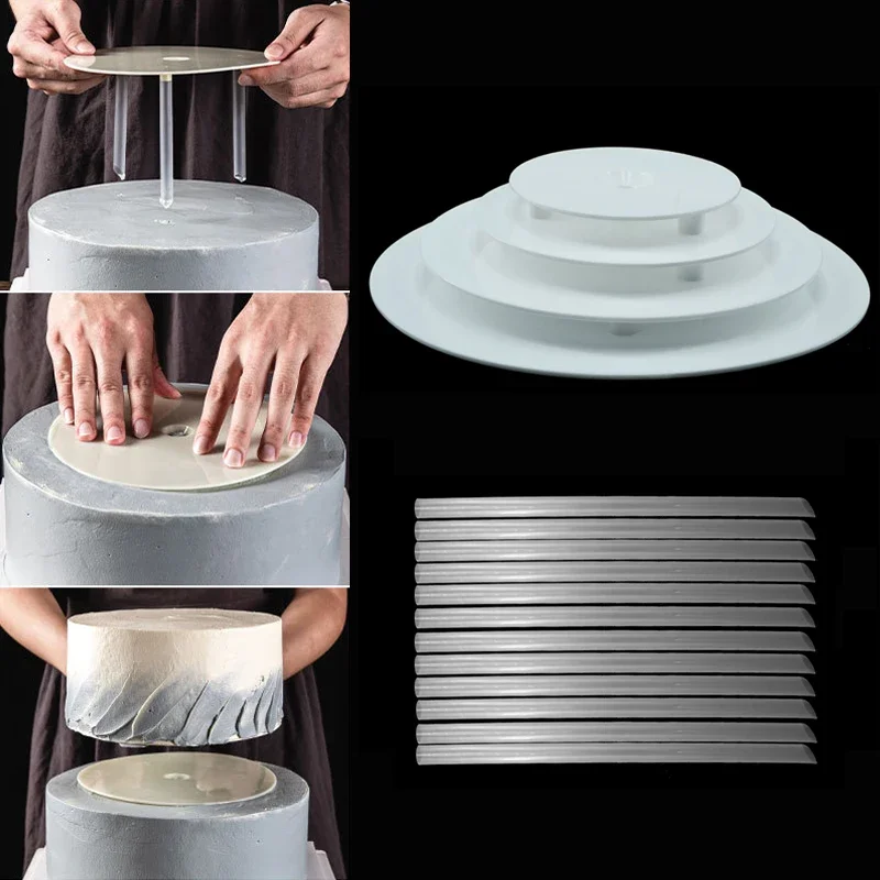 4/6/8/10inch Multi-layer Cake Stand Suspended Gasket Support Frame Round Dessert Support Spacer Piling Bracket Baking Tools