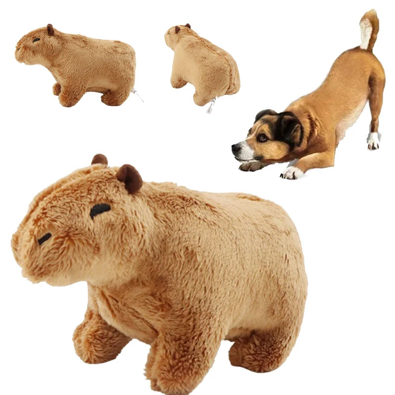Puppy Dog Plush Toys For Small Medium Dogs Simulation Animal Capybara Plush Dog Toys Chewers For