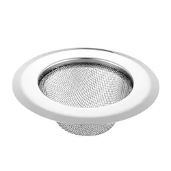 Premium Stainless Steel Anti-Clogging Kitchen Sink Strainer and Hair Catcher (1pc silver)