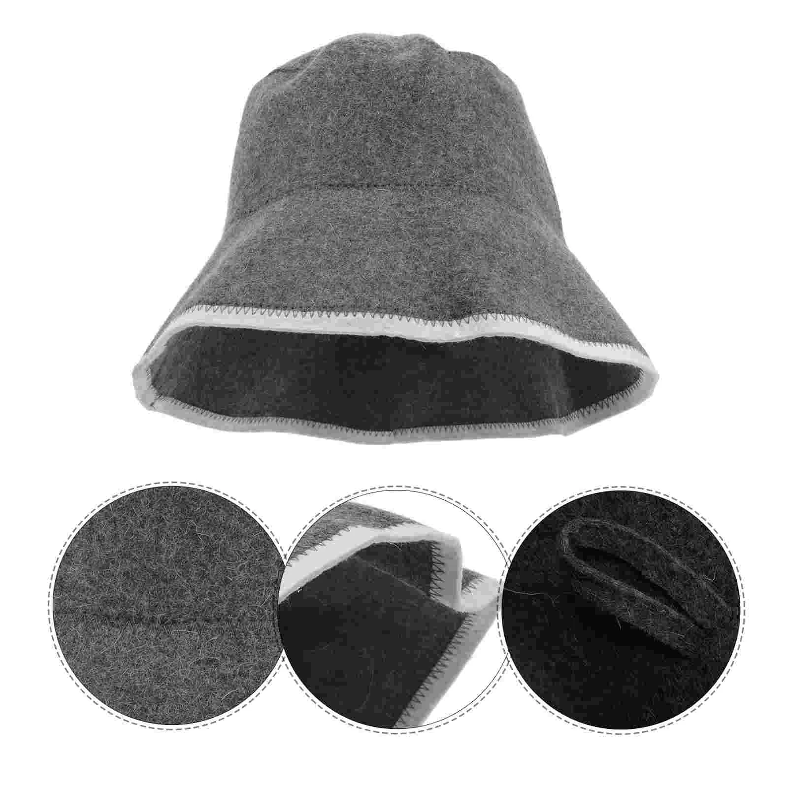 

Sauna Hats for Men Breathable Wool Shower Cap Comfortable Room Fisherman's Head Wrap Turkish Stylish