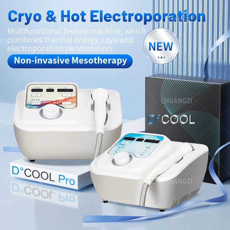 

D Cool Electroporation Professional Portable Facial Dcool Skin Tightening Machine High Frequency EMS ye Face Lifting