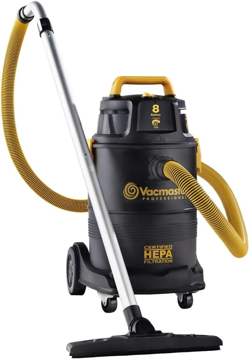 Vacmaster Pro 8 gallon Certified Hepa Filtration Wet/Dry Vac,Black