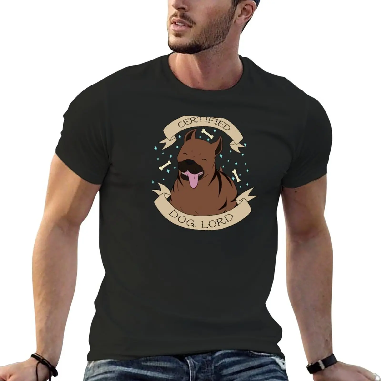 

Certified Dog Lord T-Shirt cute clothes funny t shirt plus size tops Aesthetic clothing men clothings