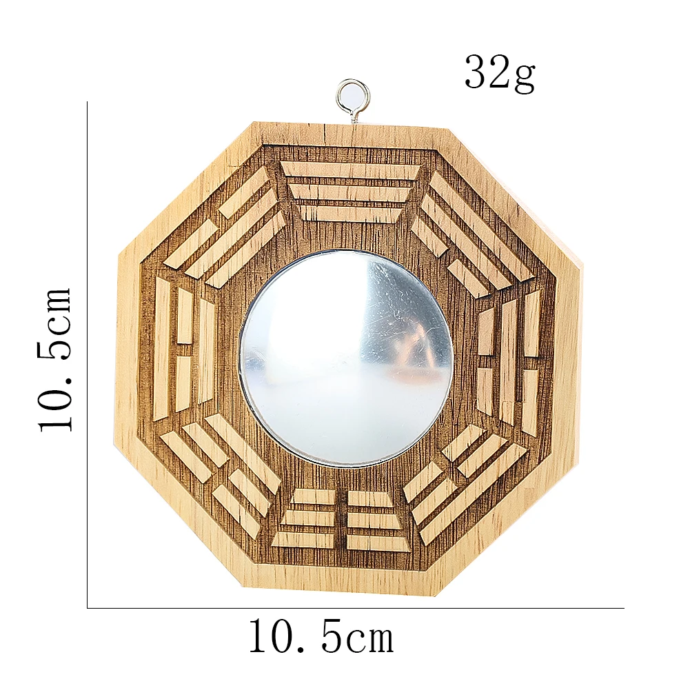 Chinese Taoism Concave Convex The Eight Trigrams Mirror Amulet Ornament Mythical Animals Mascot Feng Shui DIY Wall Hanging Decor