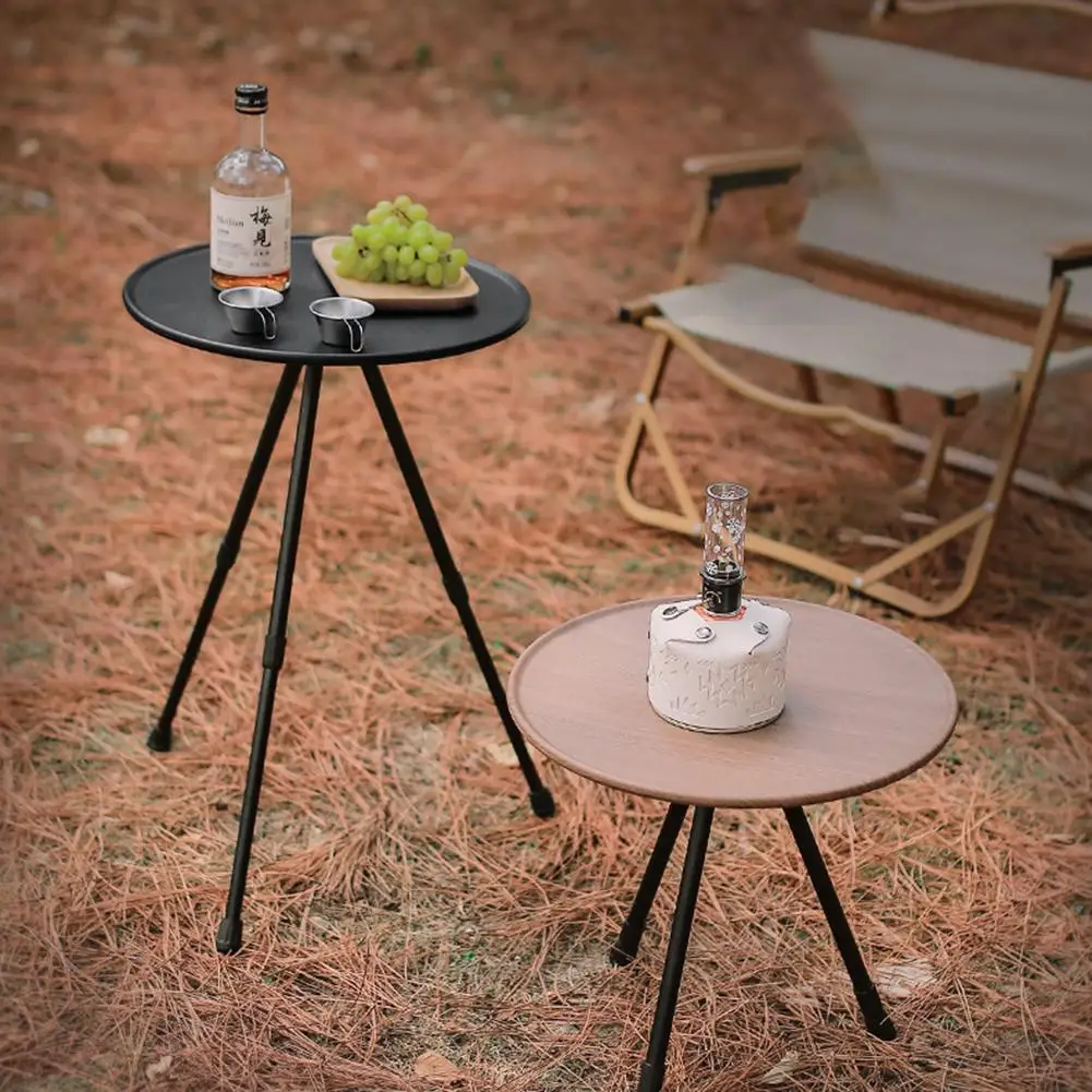 

Outdoor Aluminum Alloy Folding Round Table Camping Self-Driving Travel Equipment Supplies Portable Liftable Table