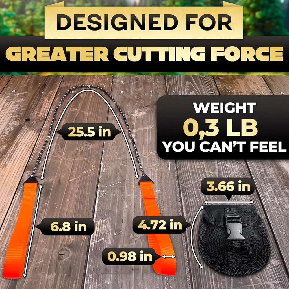 Pocket Portable Chainsaw Multifunctional Survival Chain Saw Outdoor Emergency Handheld Chainsaws Cutting Hand Tools Chain Saws multi purpose saw hand saw handheld saw