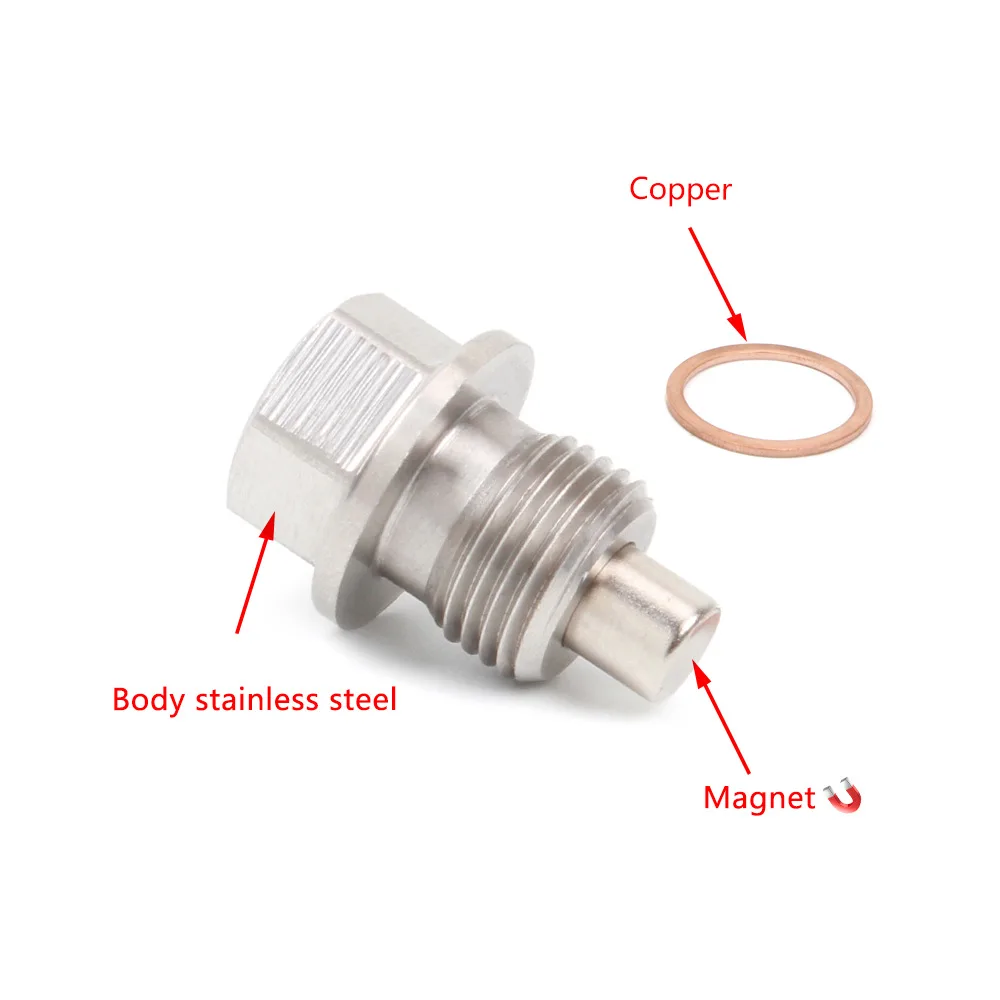 Bouchon de vidange d'huile magnétique en acier inoxydable