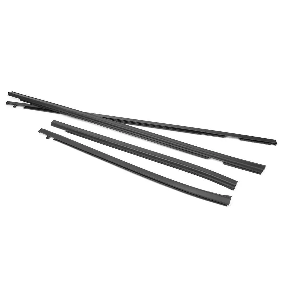 Car Outer Windows Rubber Weatherstrip Door Strip Sealing Belt Moulding Trim for Honda FIT JAZZ Hatchback GD1 GD3 2003-2007 4PCS