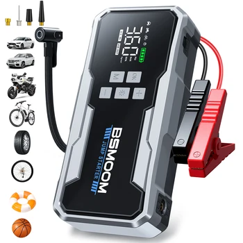 Avviamento portatile per auto 7000A con compressore d'aria Gonfiatore per pneumatici 150PSI, pompa dell'aria per gonfiaggio/dimensione