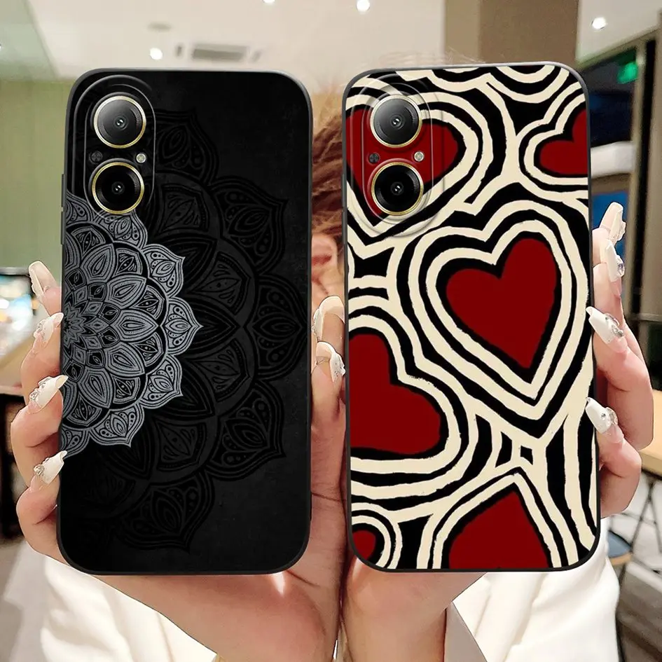 Floral Art Soft Silicone Shockproof Phone Case