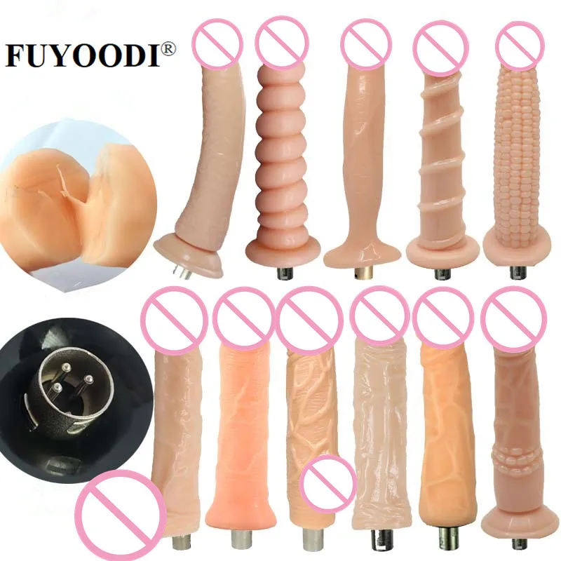 Realistic Silicone Dildos with 3XLR Connector For Sex Machine Attachment Sex Toys