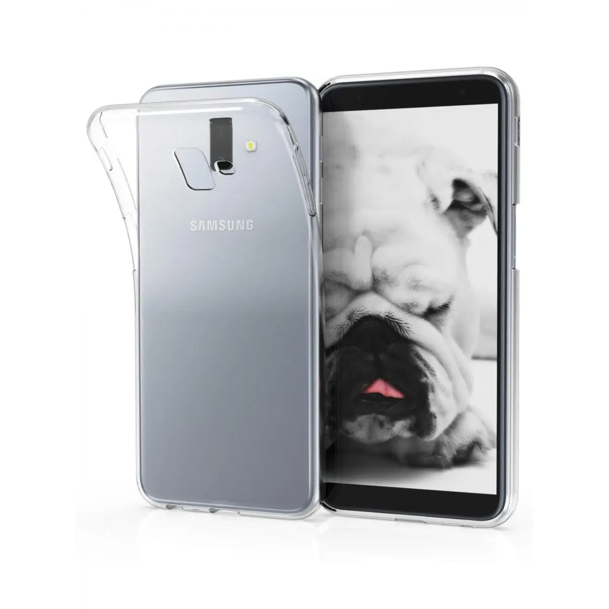 Custodia Gel Tpu Custodia Silicone Per Cellulare Galaxy J6 Plus Trasparente