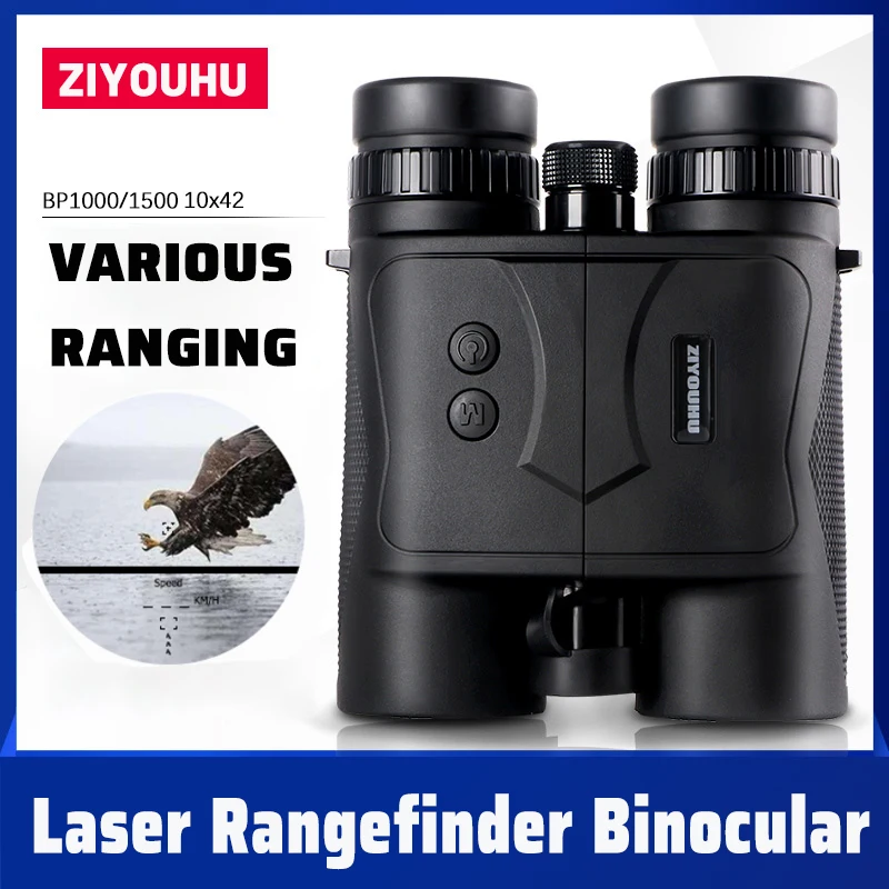 ZIYOUHU Outdoor Hunting Laser Rangefinder Angle/Height /Flag HD 10X42 Laser Ranging Binoculars 1200M & 2000M Distance Measurer laser rangefinder