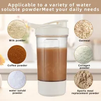 Mug auto-mélangeur électrique, bouteille shaker pour protéines en poudre et milkshake, tasse shaker rechargeable par USB avec échelle graduée, tasse à eau de 15 oz, sans BPA 3