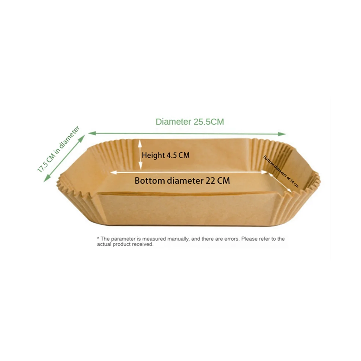 200 Pz Per Ninja Foodi Airfryer Cucina Cottura Rettangolare Friggitrice Ad Aria Carta Speciale Usa E Getta Bakeware