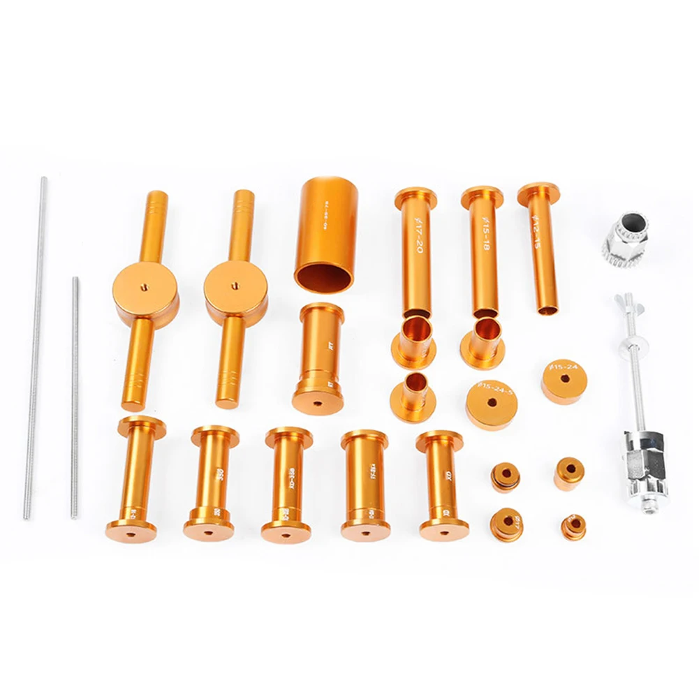 

1set Bearing Loading Unloading Aluminum Alloy Steel 1045g Bicycle Bearing Press Set Bike Assembly Tool Kit Wheels Hub Bearing