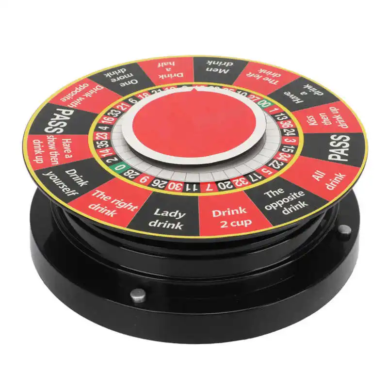 Prize Wheel Electric Spin Wheel Roulette Game Drinking Wheel for Home