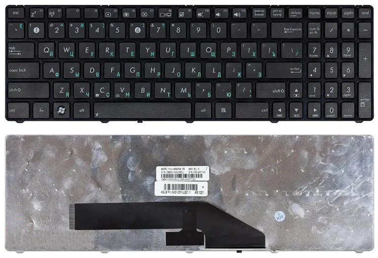 Клавиатура для Asus 6 64001E+11 черная с рамкой версия 2 | Компьютеры и офис