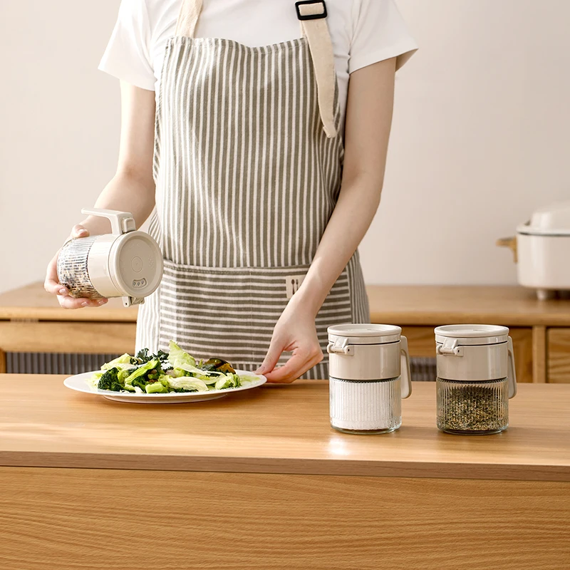 Nieuwe Collectie Dual-Purpose Zout Kruiden Shaker Fles Keuken Huishoudelijke Kruiderij Container Glas Chili Kruidengerei_voghion.com