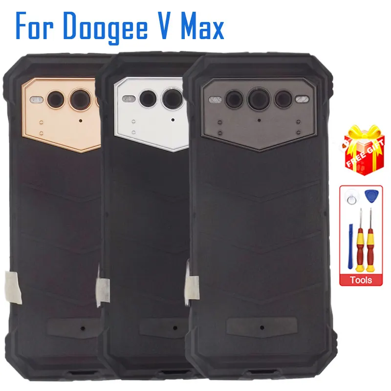 

New Original DOOGEE V Max Battery Cover Back Case Cover With Receiver Fingerprint Side Power Volume FPC For DOOGEE V Max Phone