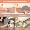 Cat Scratch Protector with Selfadhesive Freeform Cutting Carpet Mat Cat Scratch Protection Furniture Pet Training Sofa Protector 5