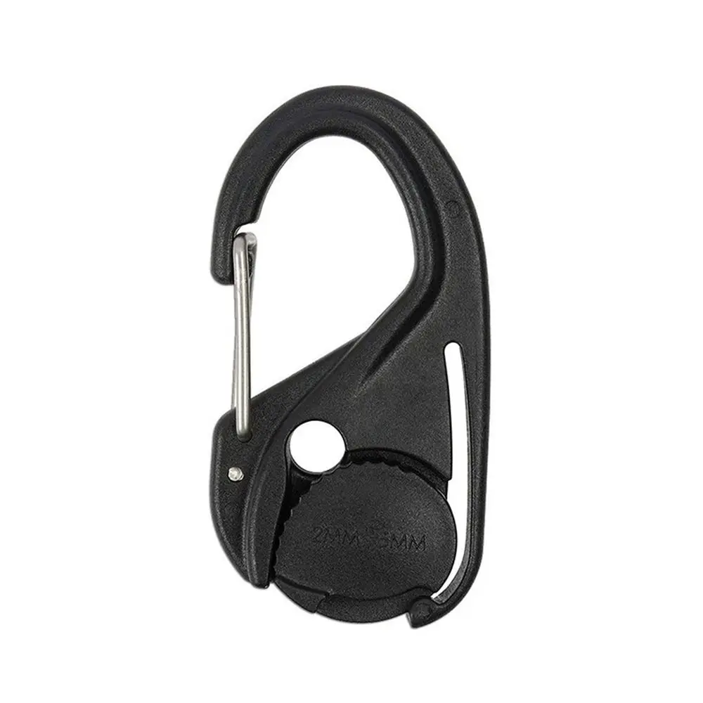 1/2/5pcs New Without Knotting Rope Tightener Black 66*34mm Hanging Rope Hook Cast Hooks Outdoor Tools rope tightener hook