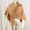 Women Winter Warm Cashmere Plaid Triangle Scarf Shawl Fashion Soft Solid Luxury Pashmina Lady Thick Blanket Long Bandana Scarves 3