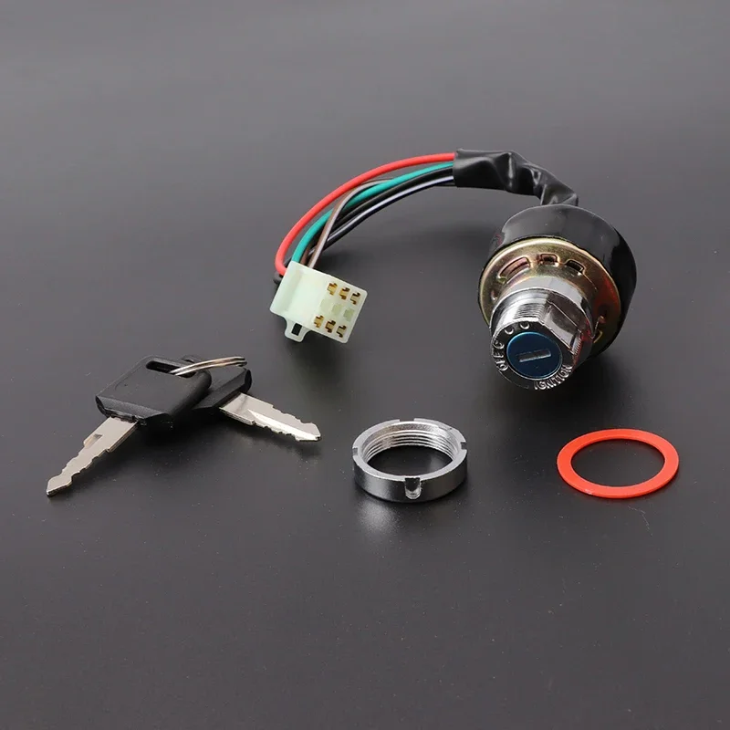 

Motorcycle Ignition Switch 3 Position 6 Wire With 2 Keys for Harley Yamaha Honda Suzuki Scooter ATV Dirt Bike Go Kart Car parts
