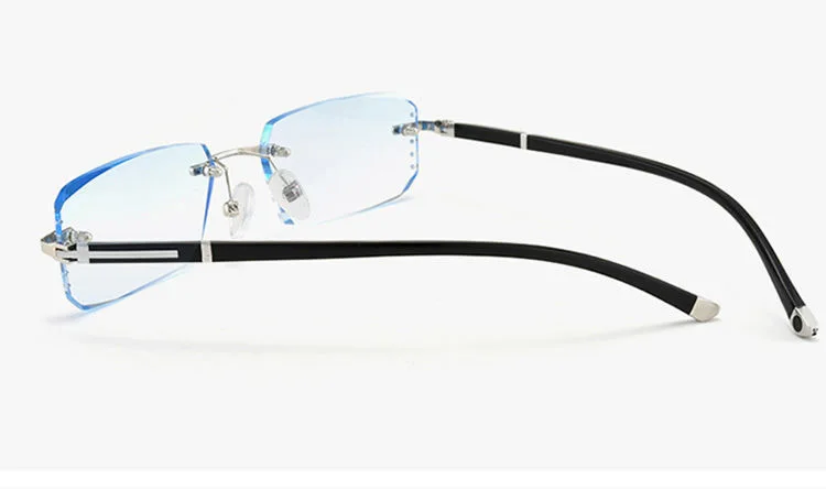 Shatar Frameless Diamond Cut Edge Reading Glasses For Men And Women Ultra LIght High-Definition Anti Blue Light Presbyopia 5