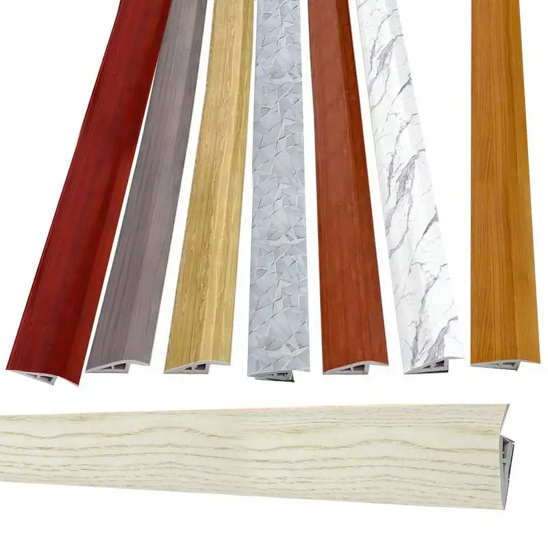 Floor Transition Strips PVC Laminate Floor Strip Adhesive Threshold Molding Trim Flat Divider Strip For Uneven Floors