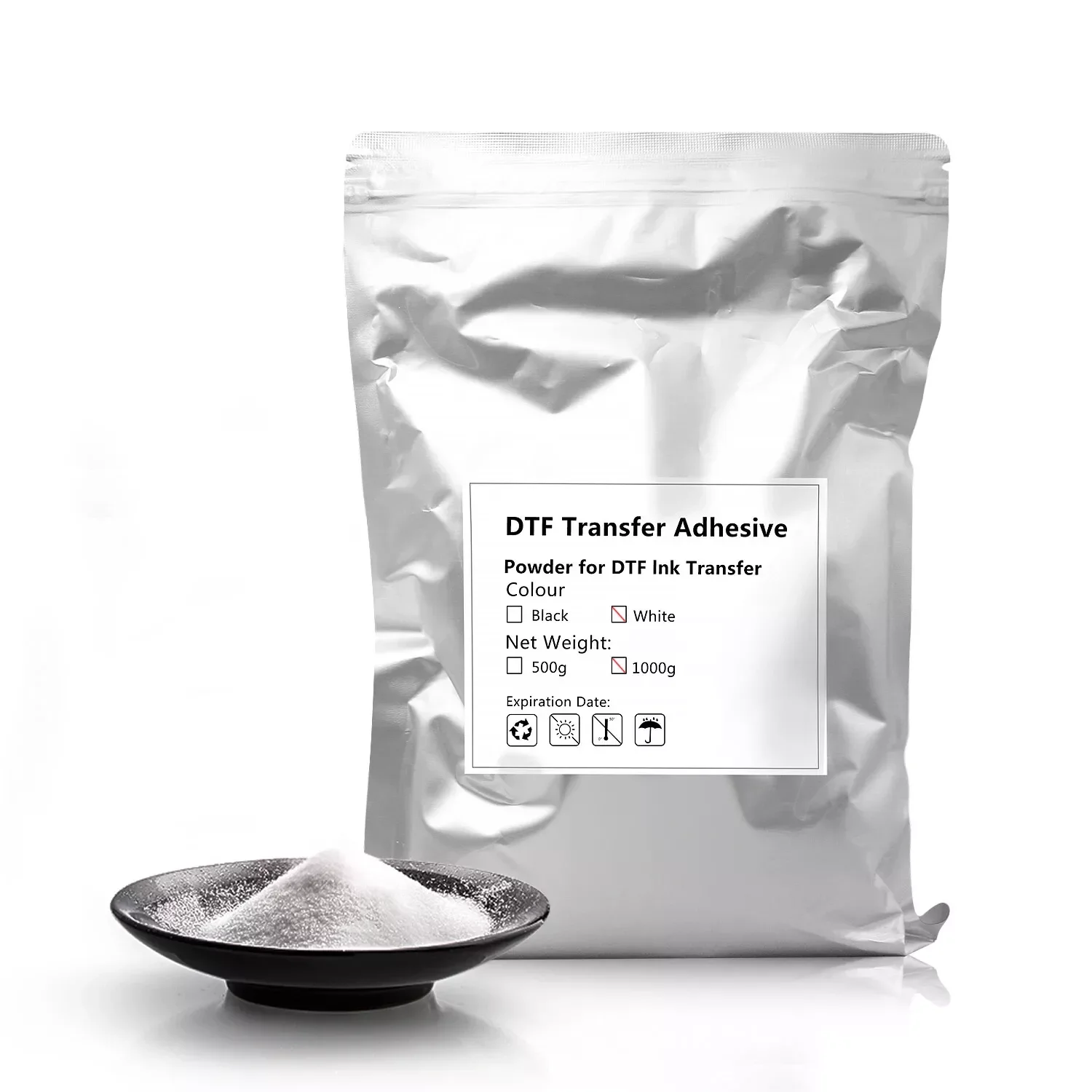 1KG DTF Powder TPU Polyurethane DTF Powder Premium Hot Melt Adhesive For T-Shirt Heat Transfer Printing