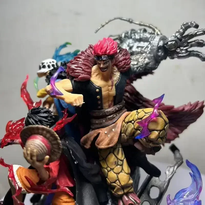 One Piece Figure Luffy Kid Trafalgar 3 Captain Model GK Anime Action Figurine Doll Collection Ornament Model Toy Gift for Kid